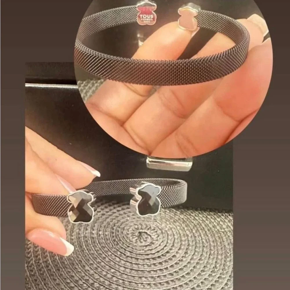 Tous Silver Mesh Bear Bracelet - Picture 1 of 1